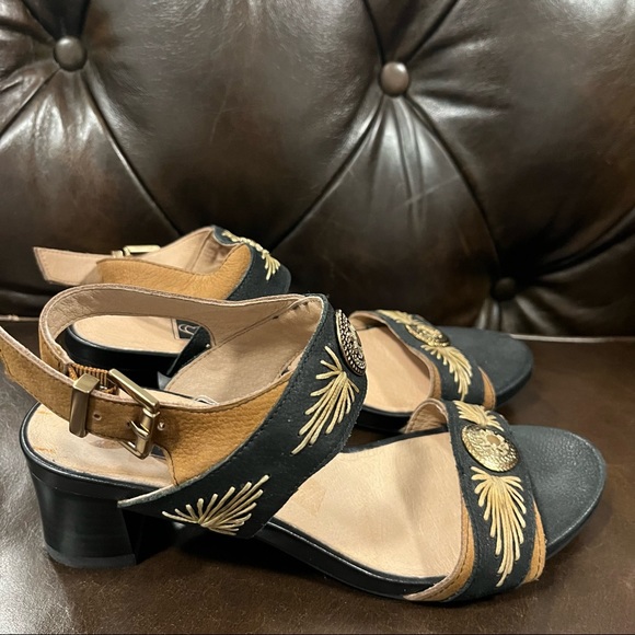 Mamzelle black/brown sandals size 36 - Picture 2 of 6